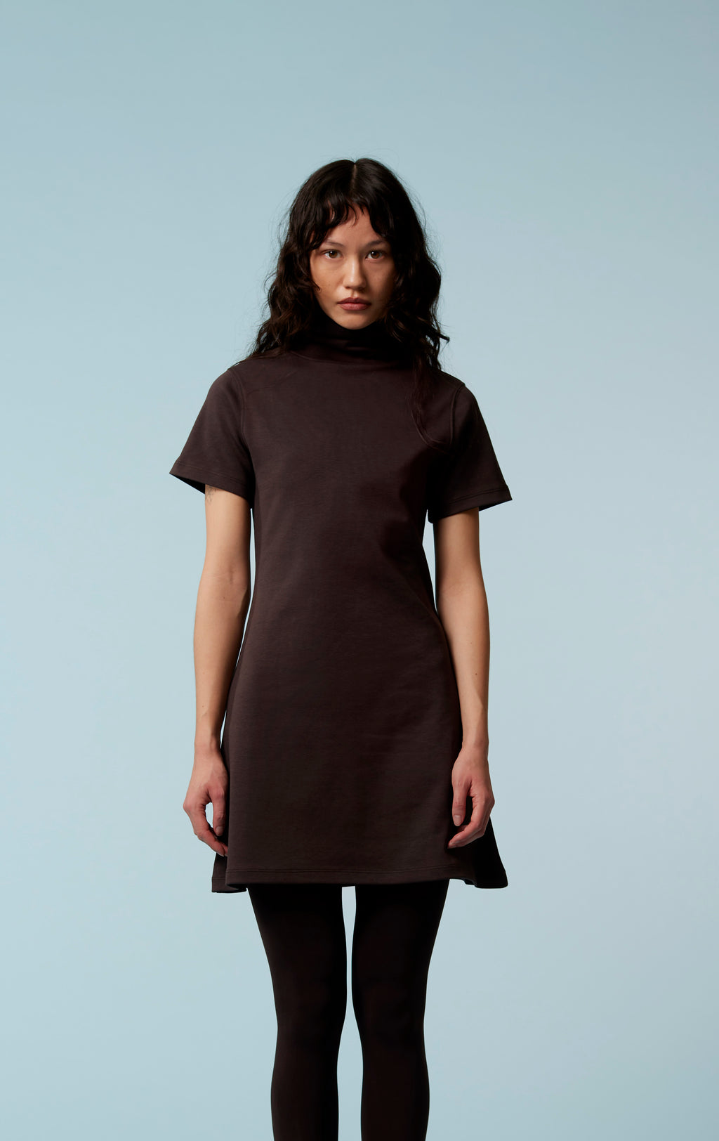 Donna's Short Sleeve Turtleneck Dress